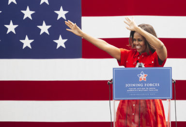 Reportage fotografico di attualità: Michelle Obama a Vicenza