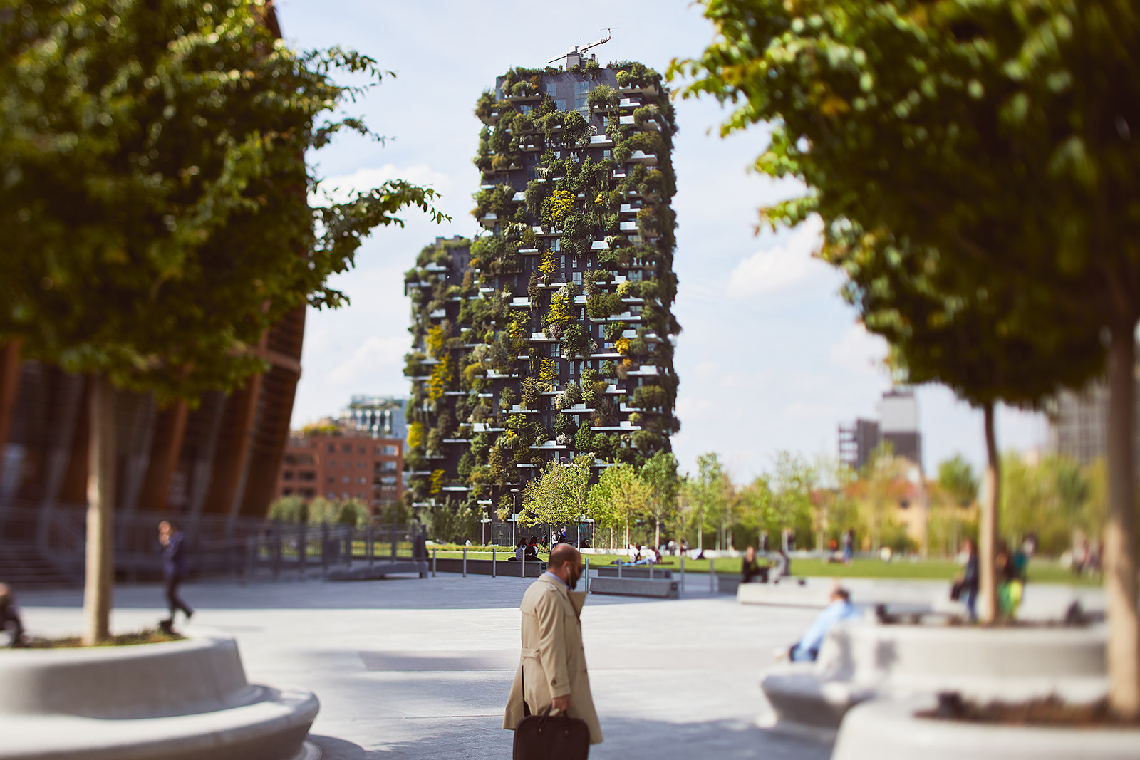 Fotografo di architettura a Milano Bosco Verticale Torri Aria, Solaria, Solea