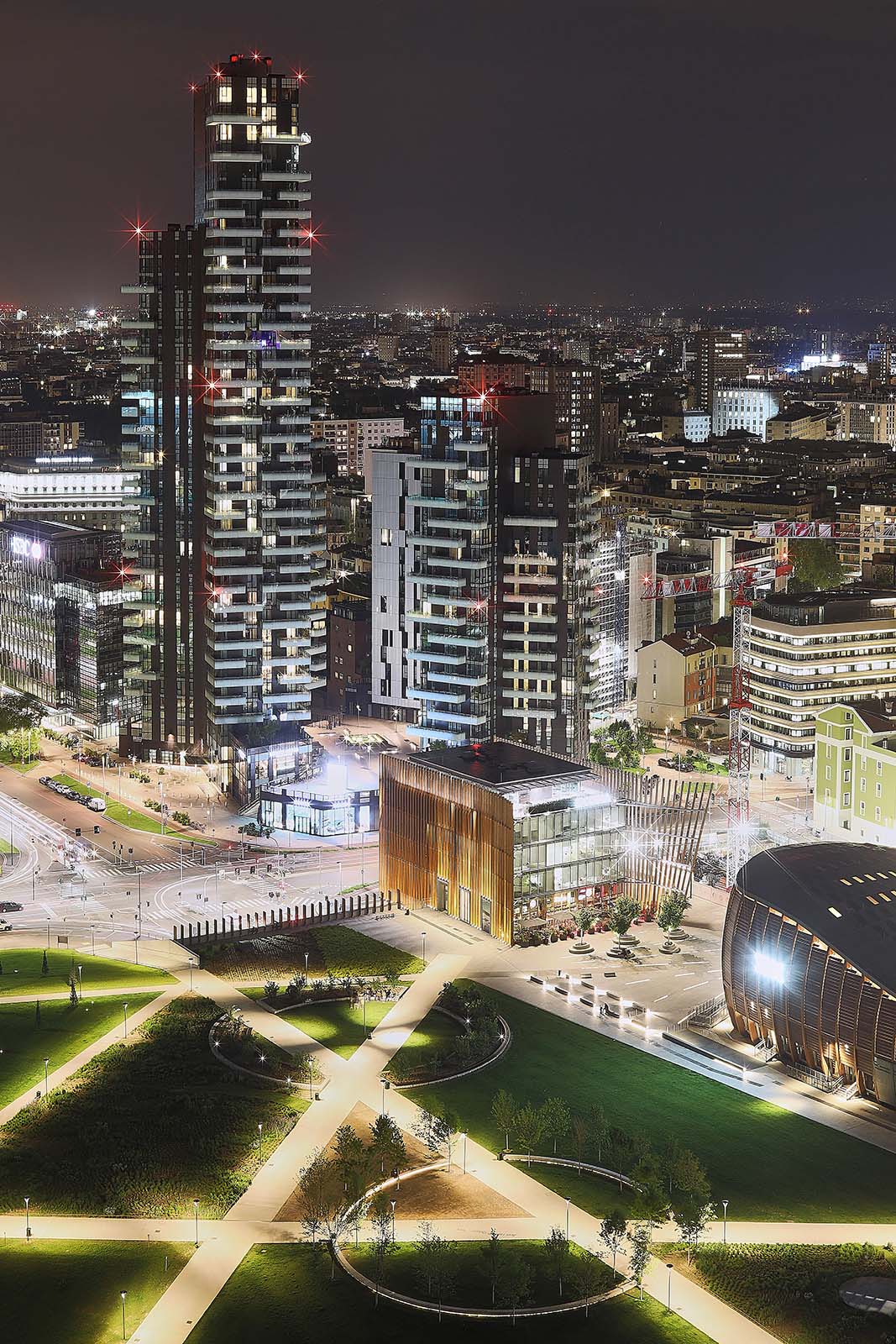 Fotografo di architettura a Milano Bosco Verticale Torri Aria, Solaria, Solea